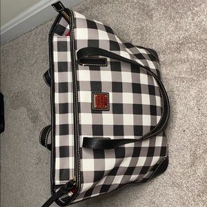 Dooney and Burke Black and white checkered handbag